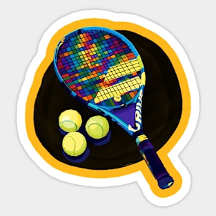 Tennis Wpap Art Sticker